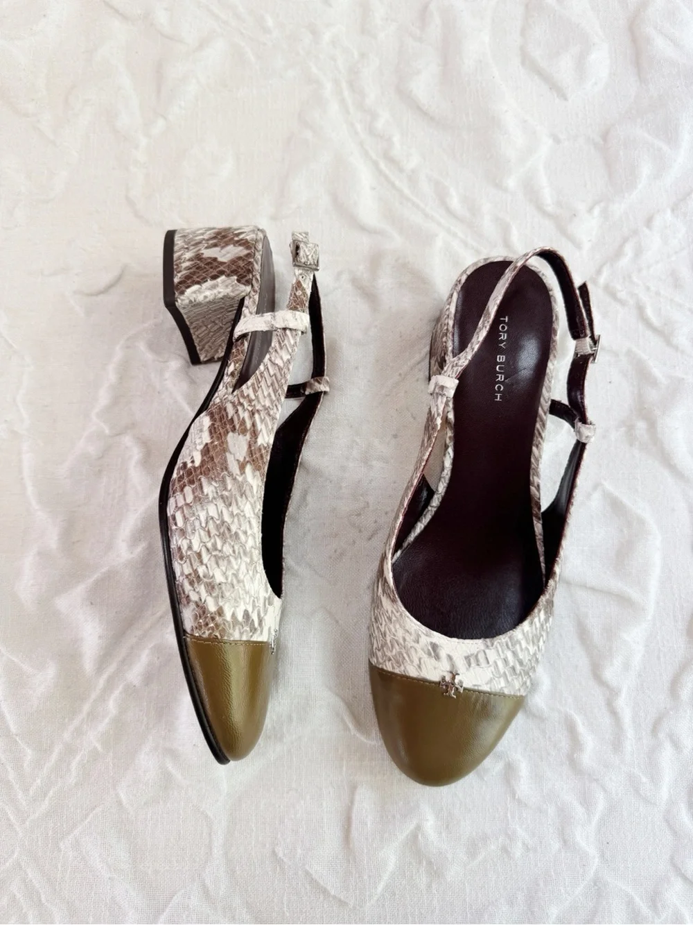 Tory Burch Cap Toe Slingback Sandal Size 7.5